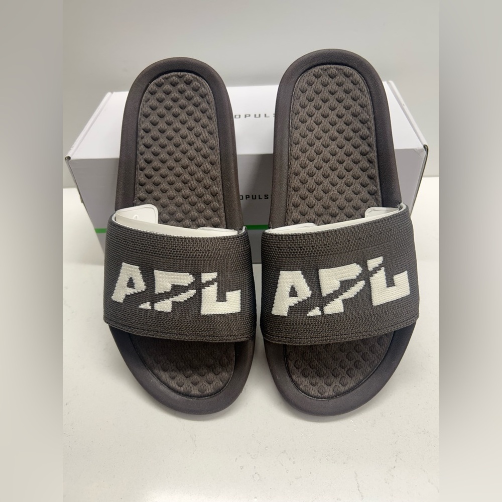 APL Techloom Slide Sandals in Chocolate Size 6